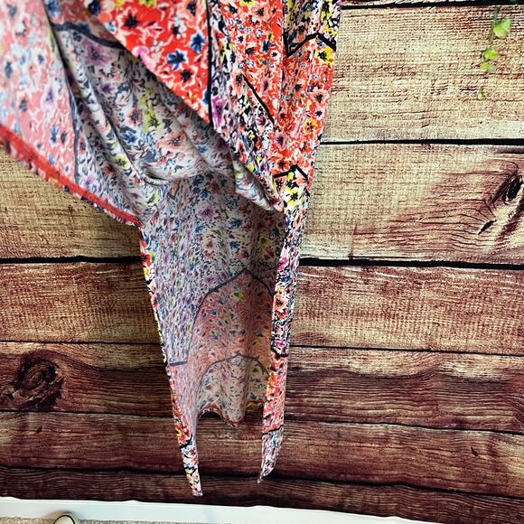 Xhilaration Floral Maxi Dress XS Sleeveless Strappy Boho Festival Sundress - Picture 3 of 7